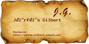 Járfás Gilbert névjegykártya